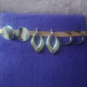 💝3⃣ Vintage gray color earrings